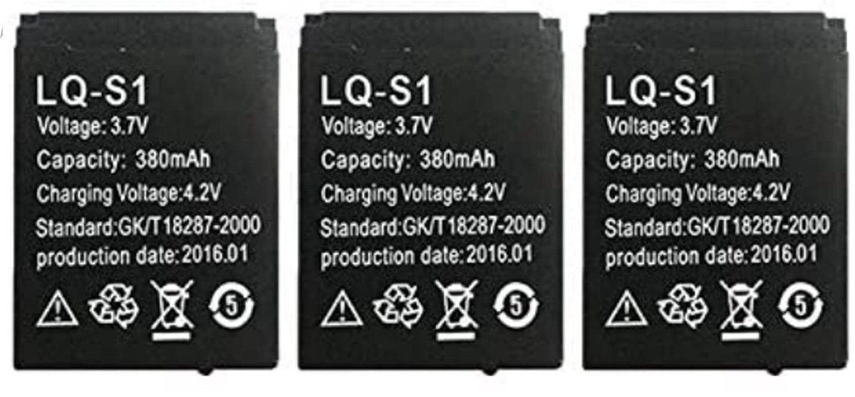 SolidKeus - Set van 3 LQ-S1 Batterijen voor Smartwatches