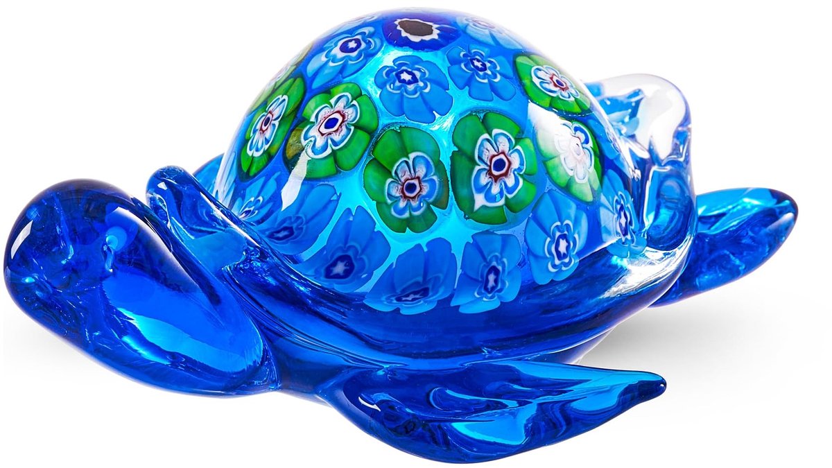 SolidKeus - Handgeblazen Glazen Schildpad Beeldje voor Decoratie
