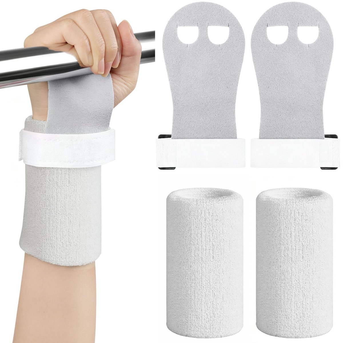 SolidKeus - Cross Training Handgrepen voor Kinderen met Polsbandages