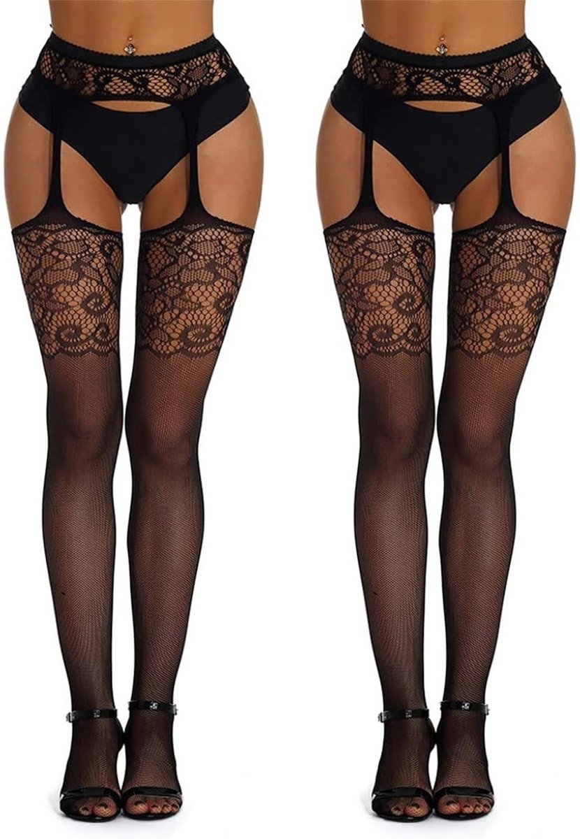 SolidKeus - 2 Stuks Sexy Visnet Panty’s