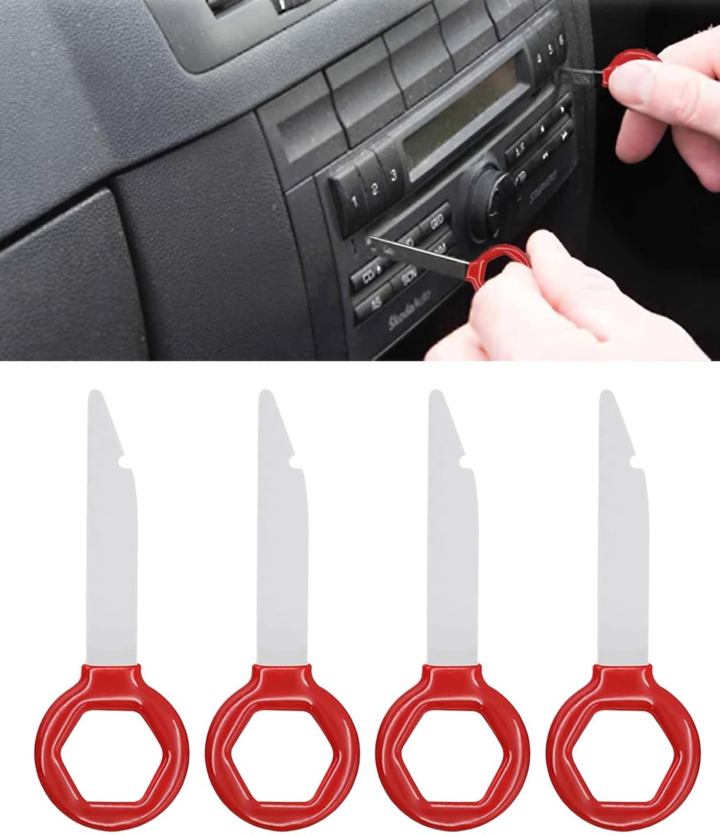 SolidKeus - Set van 4 Auto Radio Verwijderingsgereedschappen