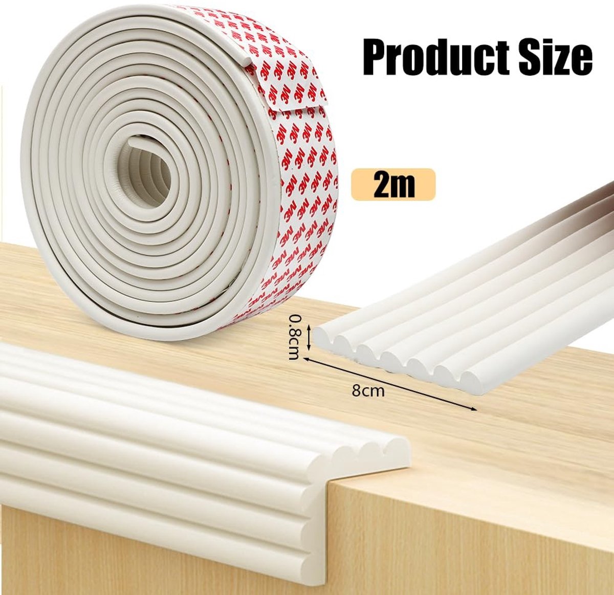 SolidKeus - Rubber Randbescherming voor Baby met Flexibele Hoekbescherming