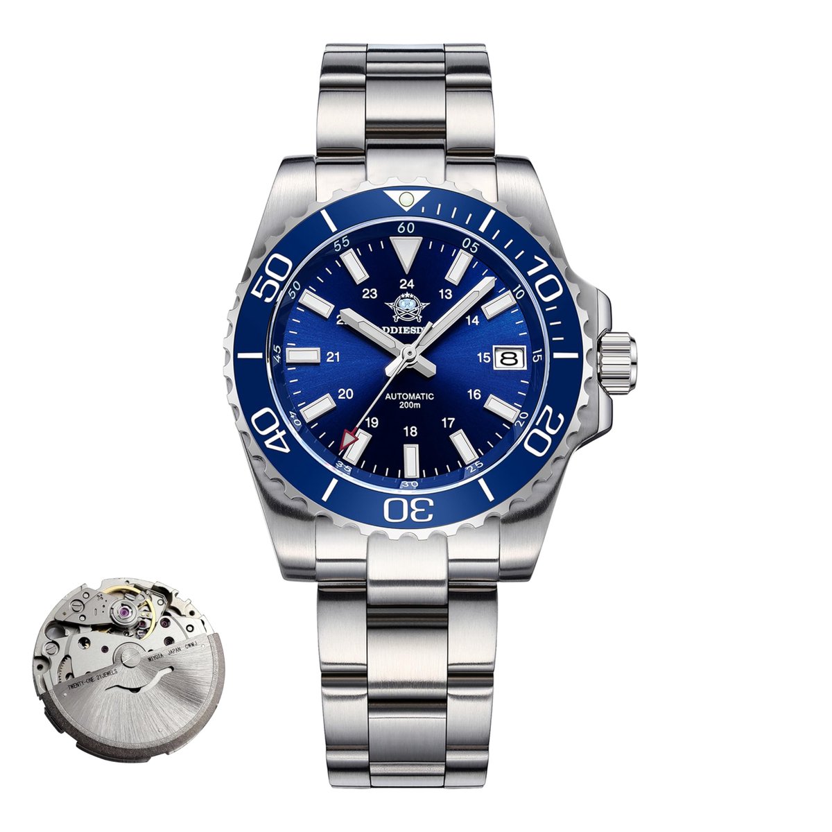 SolidKeus - Automatisch Mechanisch Duikhorloge met Luminous Bezel