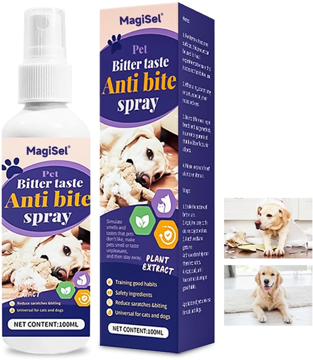 SolidKeus - Bitter Spray voor Honden ter Voorkoming van Kauwen