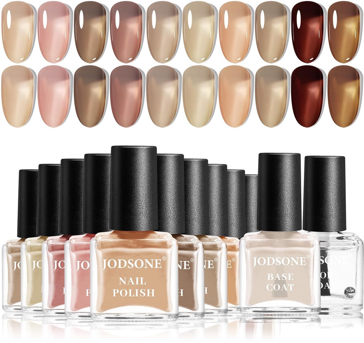 SolidKeus - Jelly Nagellakset met 10 Kleuren en Basislagen