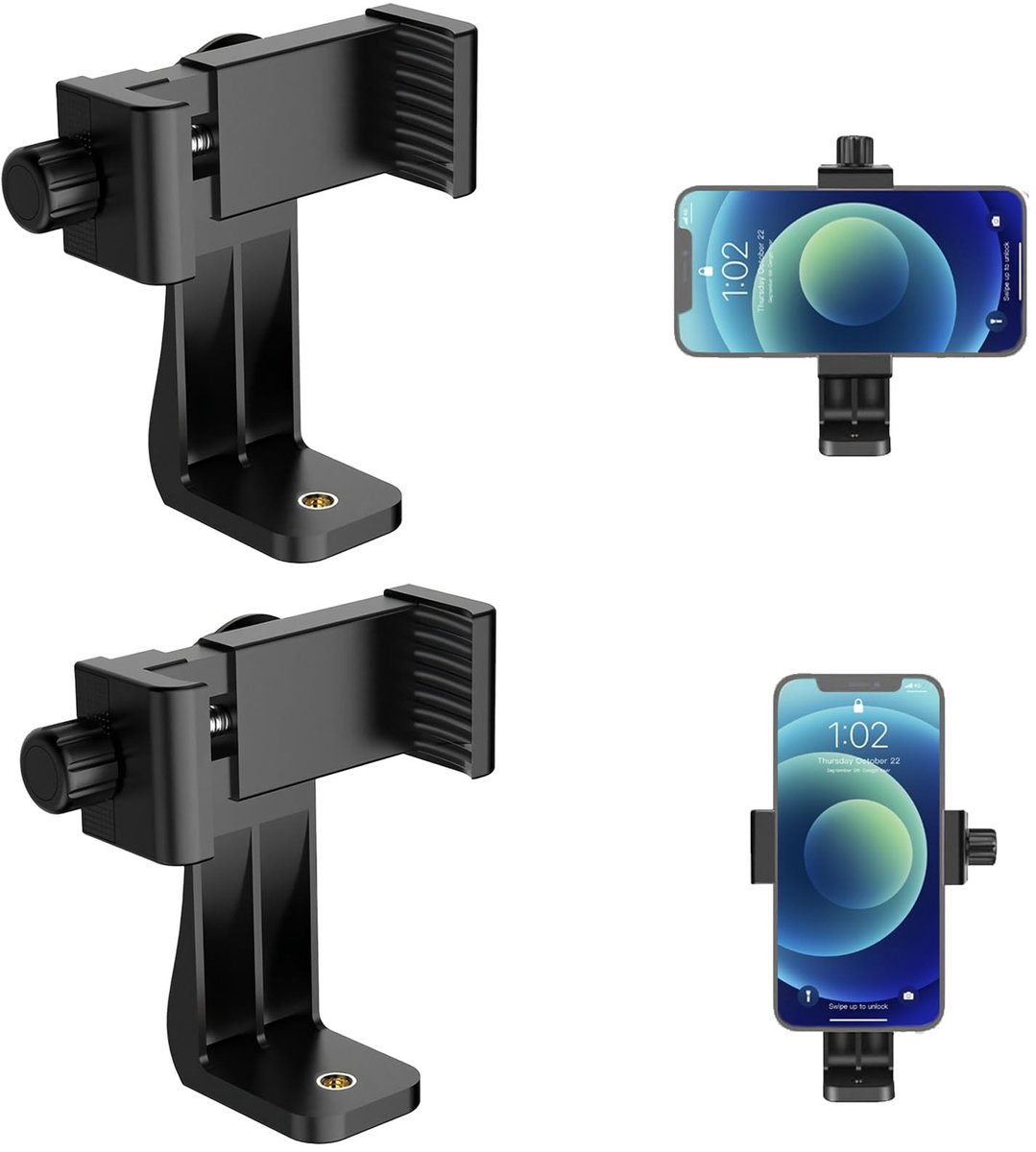 SolidKeus - Smartphonehouder 360 Graden Draaibaar voor Statief en Selfiestick