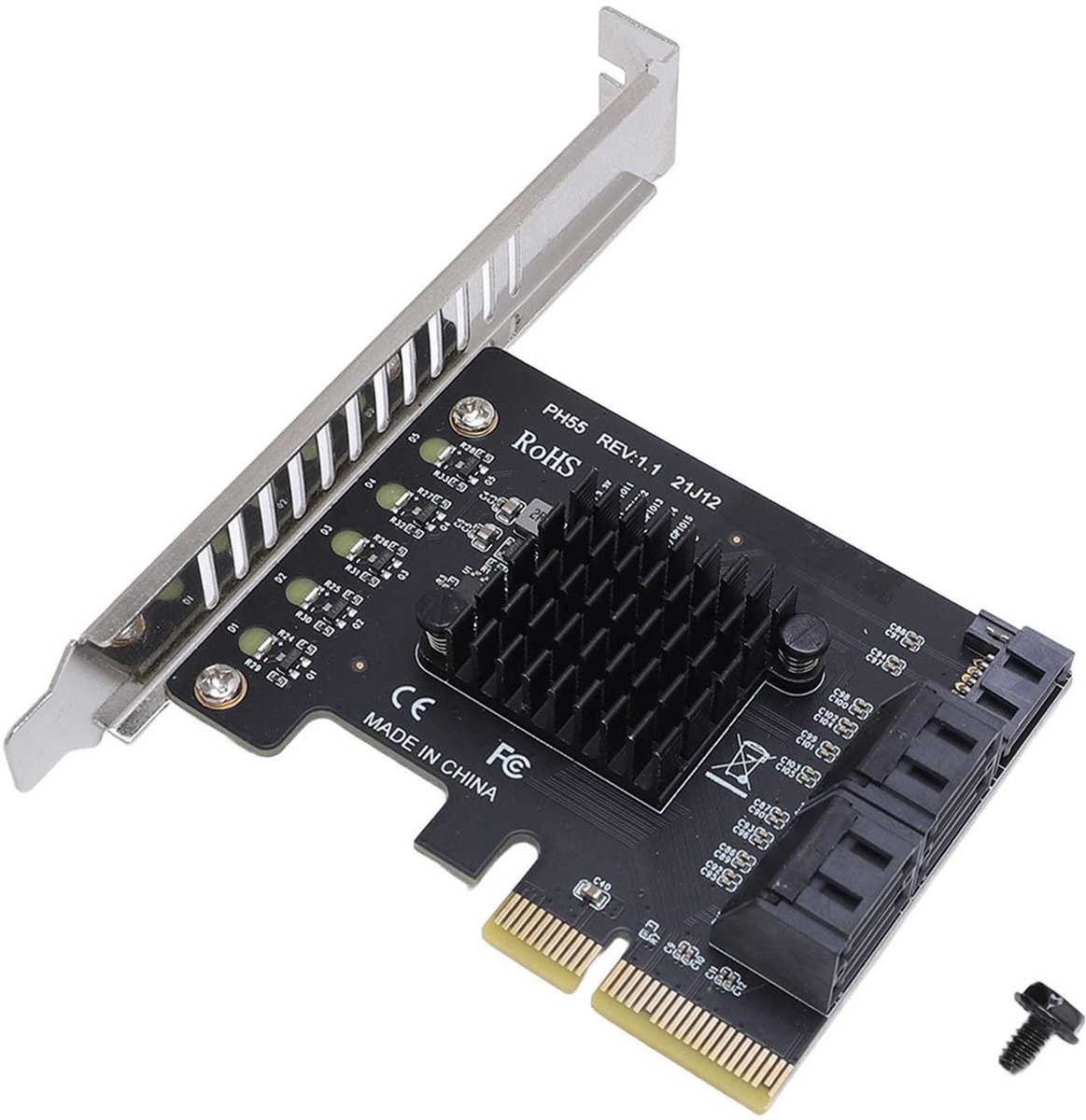 SolidKeus - PCIe-uitbreidingskaart met 5 Poorten voor Desktop PC