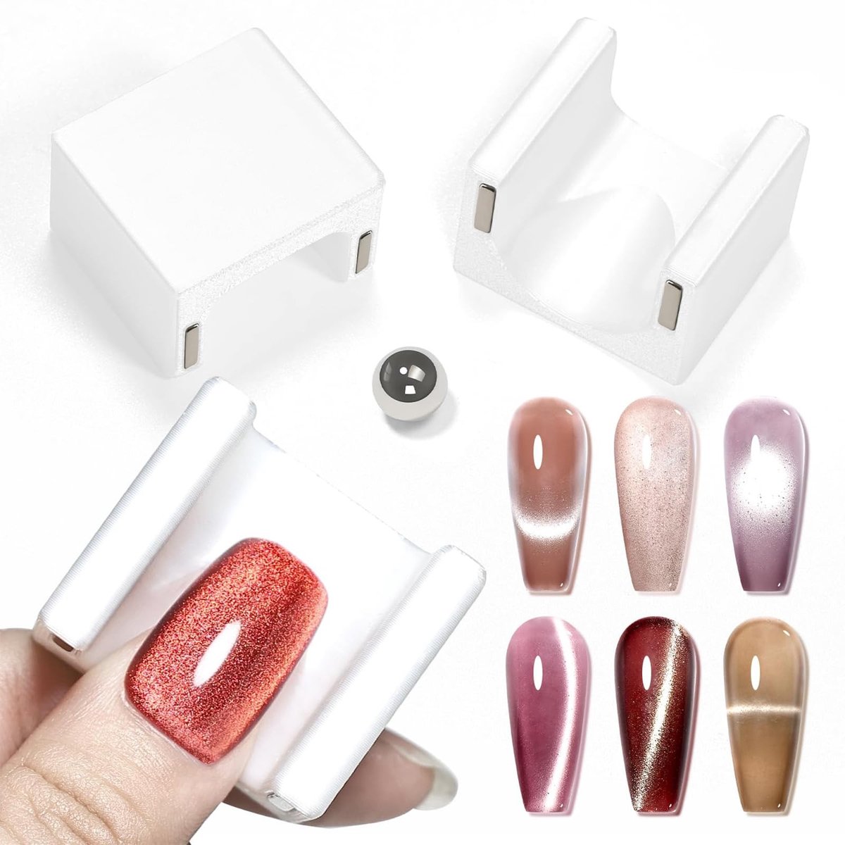 SolidKeus - U-vormige Cat Eye Magneet voor Nagels