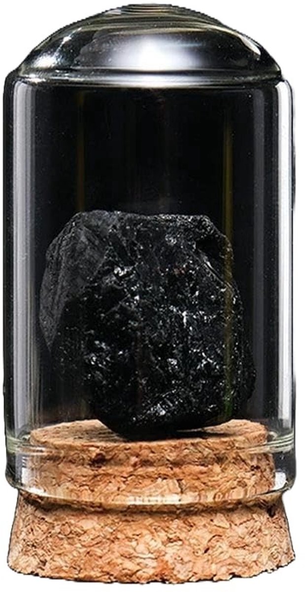 SolidKeus - Natuurlijke Mineralen Kristal Ornamenten, Zwart Toermalijn