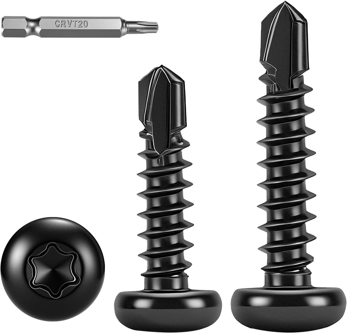SolidKeus - Set van 100 Torx Zelfborende Schroeven voor Metaal M4, 2x25mm