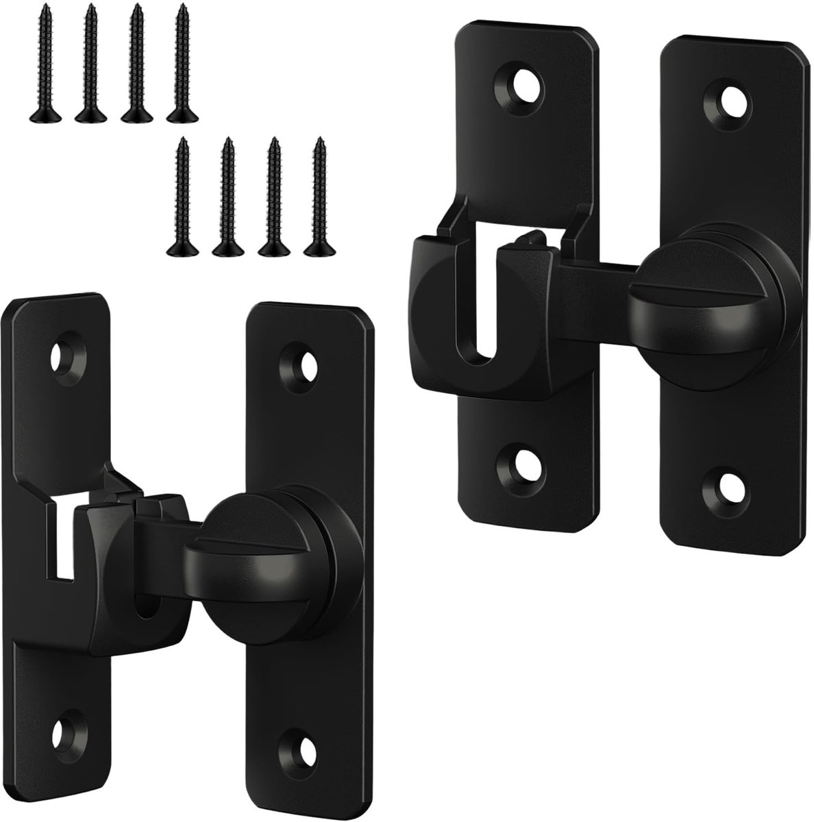 SolidKeus - Set van 2 Schuifdeursloten voor Deurvergrendeling 90°/180°