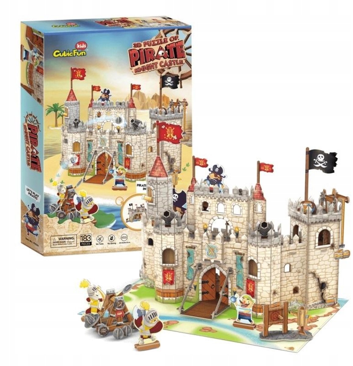 Piratenkasteel 3D Puzzel voor Kinderen - Ontwikkeling & Plezier