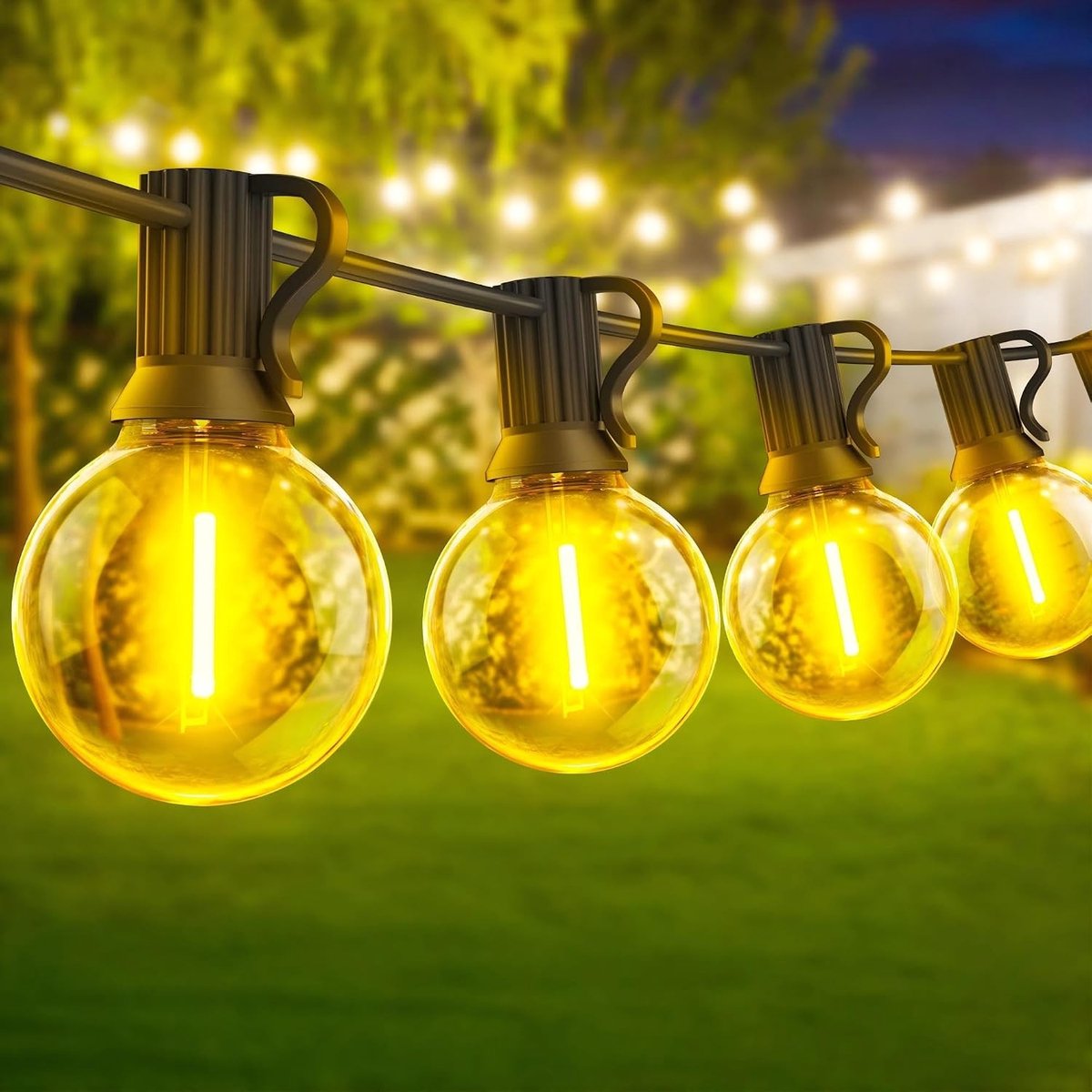 Tuinverlichting buiten lichtsnoern - Warmwit - 30 meter - LED Lichtketting met Afstandsbediening en Dimbaar - Voor Terras en Tuin