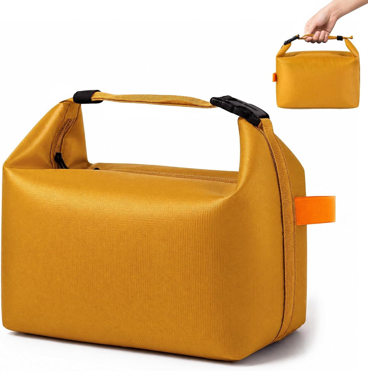 Lunchtas met dikke folie (geel)