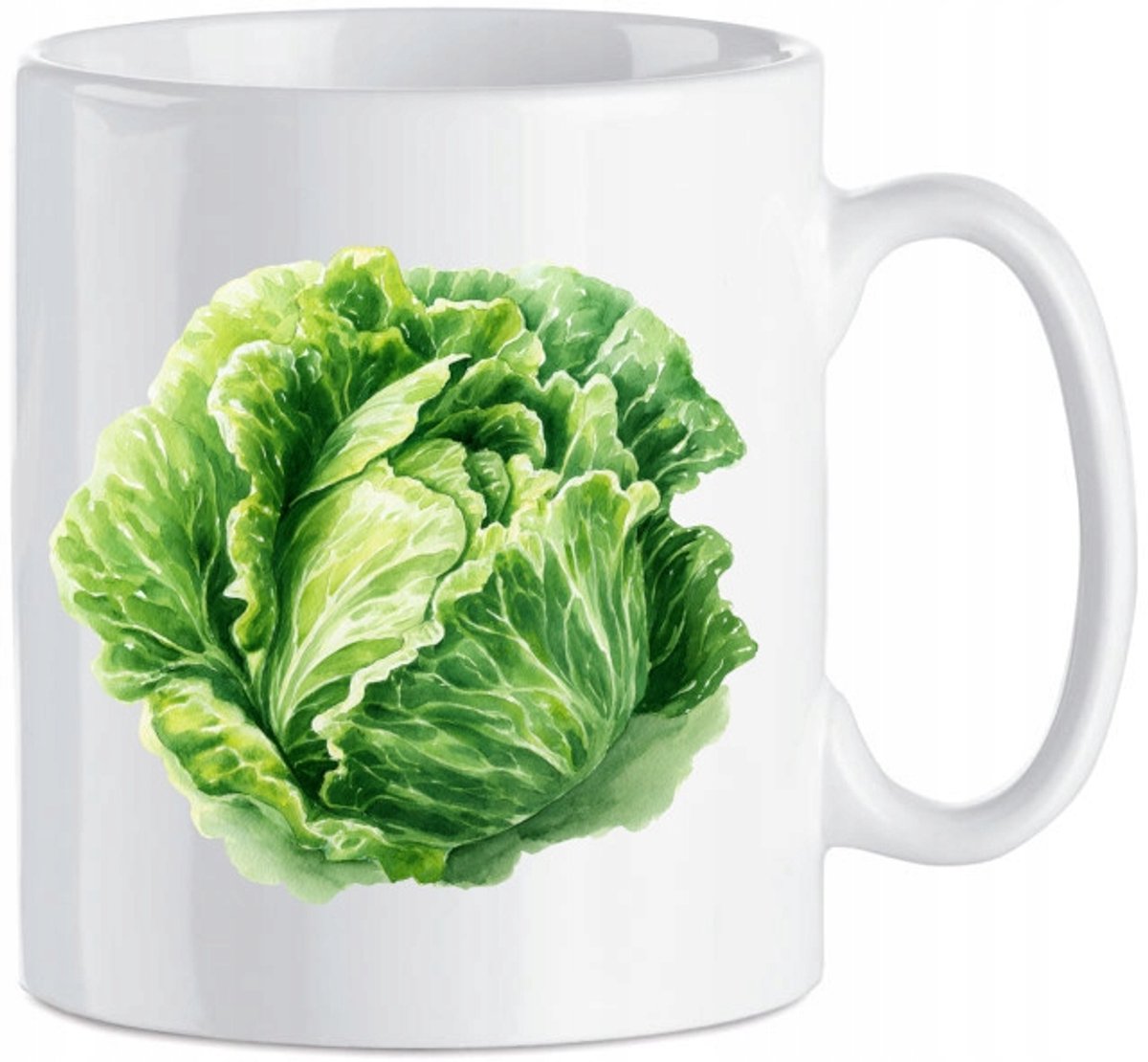 Moderne Keramische Mok met Groente Print - Uniek Cadeau