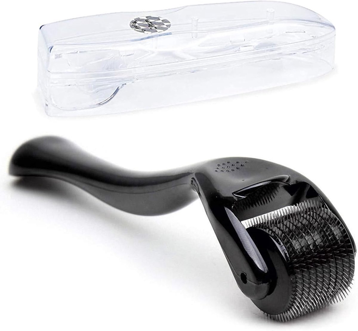 Microneedling Haarroller - Geen Kleur - 0,5 mm - Titanium Naalden voor Baardgroei en Haarstimulatie