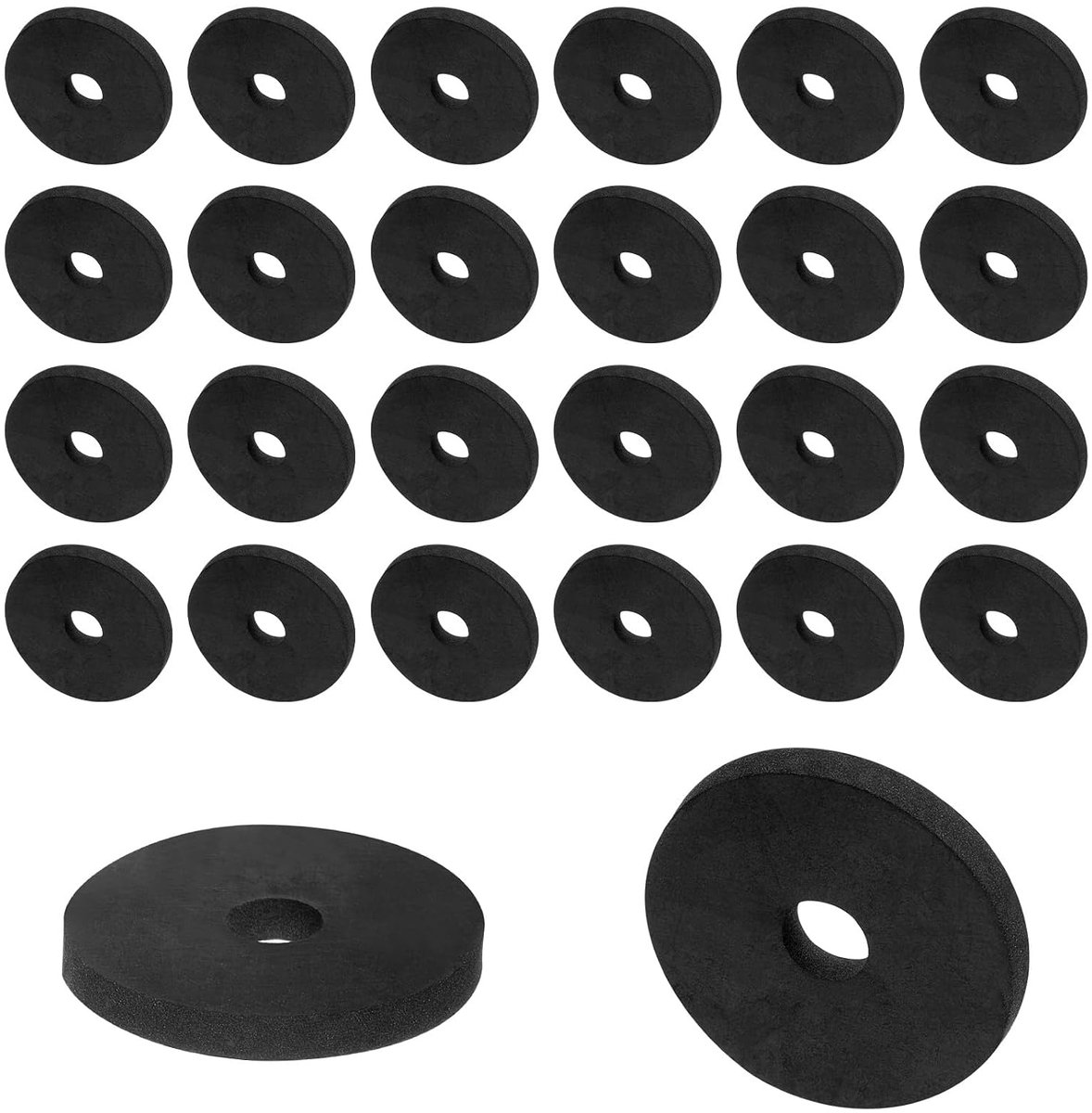 30 stuks rubberen afstandhouders 25 mm AD 6 mm ID 3 mm hoogte ronde trillingsdemper rubberen bus ogen dikke rubberen schijven voor huis auto accessoires