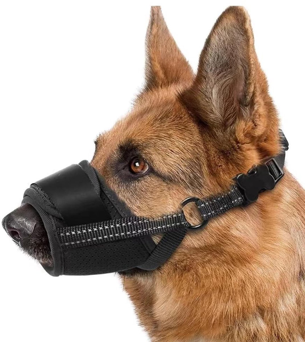 SolidKeus - Verstelbare Ademende Muilkorf voor Honden