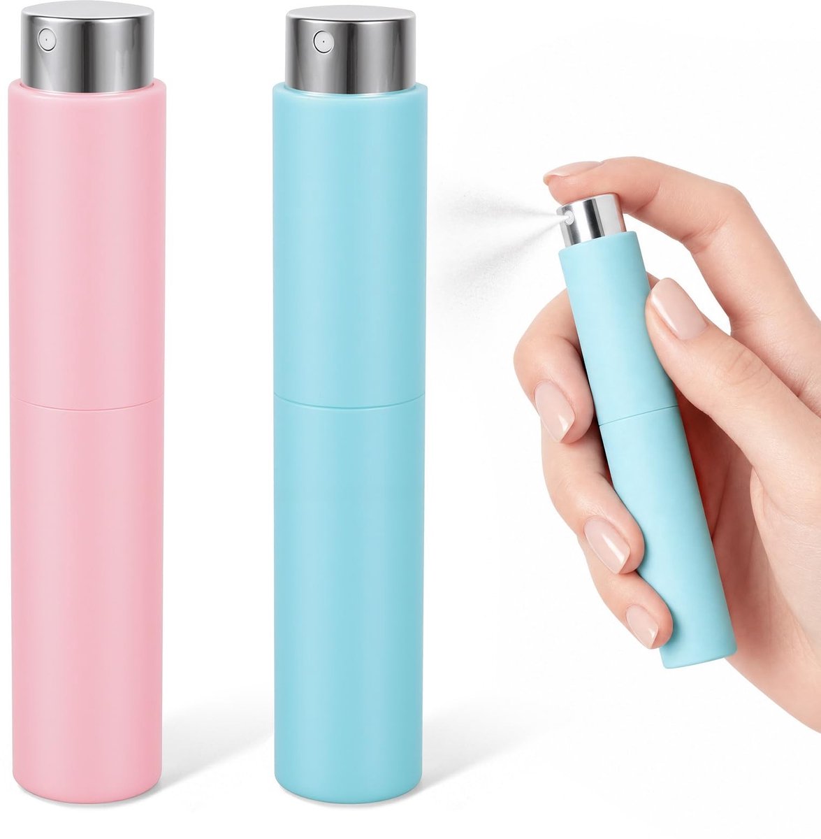 SolidKeus - Navulbare Reisfles Set van 2, 10 ml met Spuitpomp