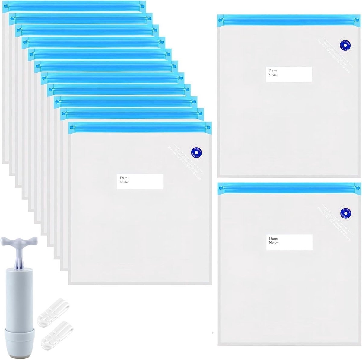 SolidKeus - Set van 12 Herbruikbare Vacuümzakken voor 3D Filament
