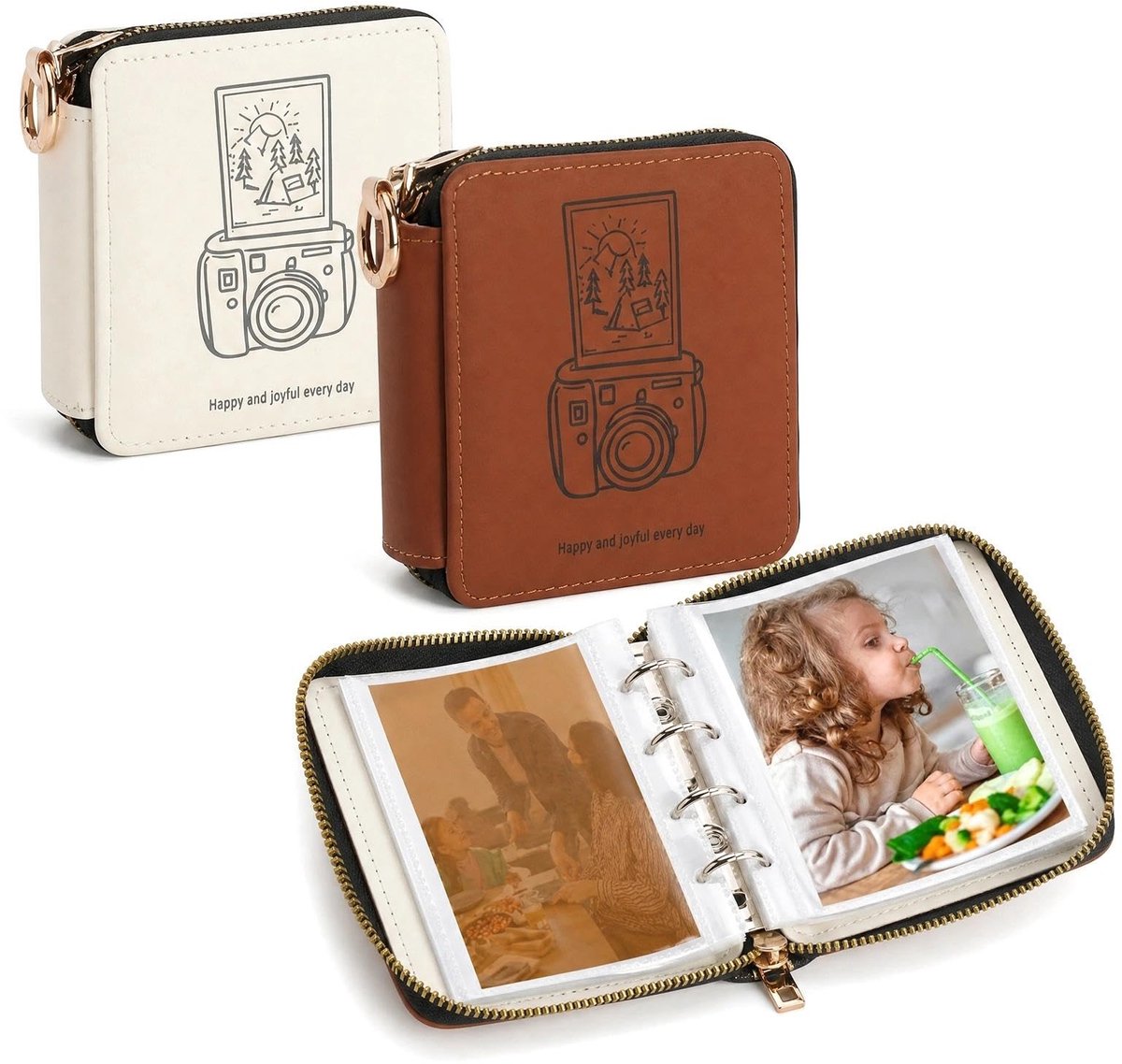 SolidKeus - Set van 2 Mini Fotoalbums voor Instant Foto's en Kpop Foto Kaarten