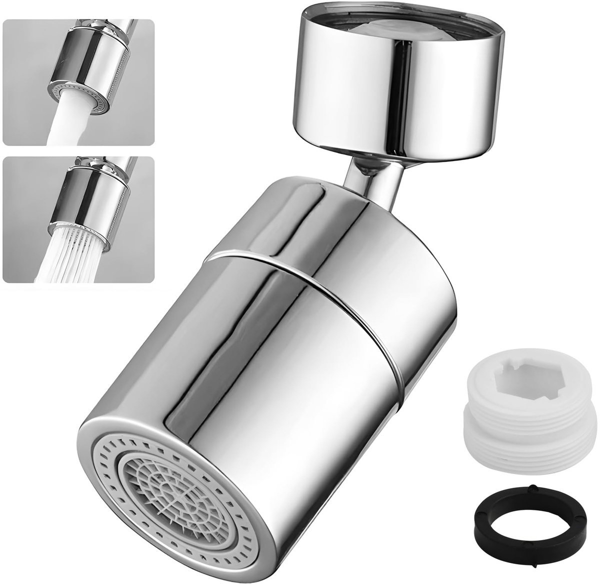 SolidKeus - 360° Draaibare Keukenkraan Aerator met 2 Spuitstanden
