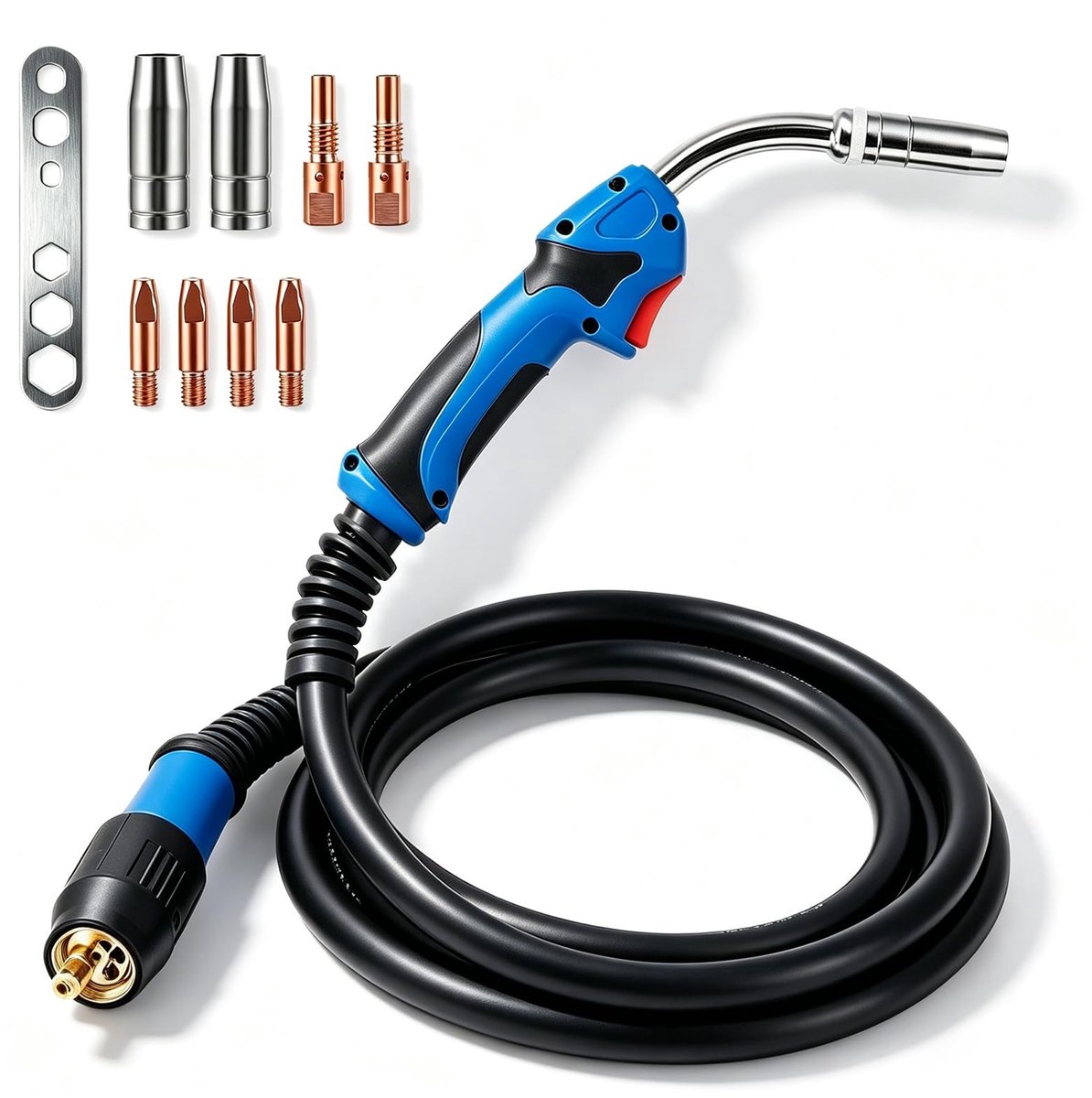 SolidKeus - MB25KD Lasbrander Set met 4m Slang en 360° Draaibare Branderkop