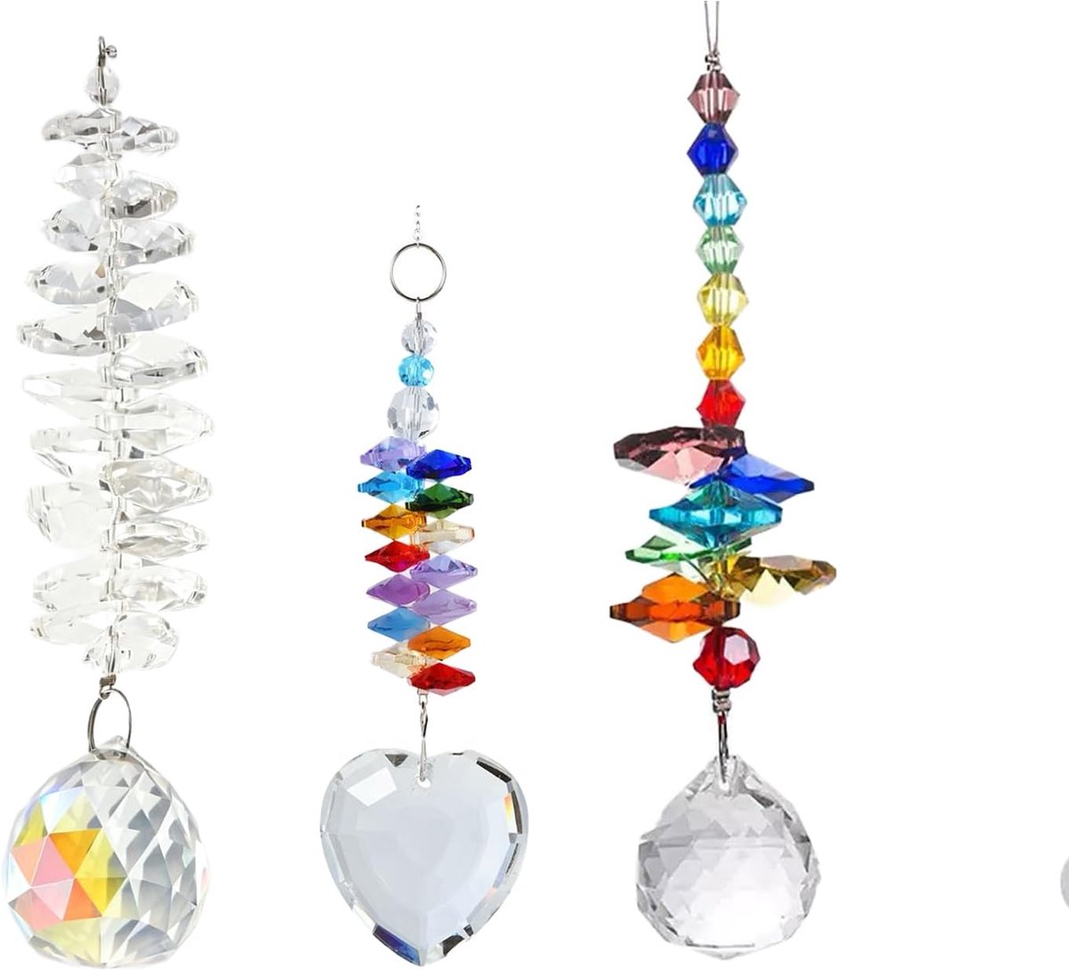 Zonnevangers kristal Suncatcher raamdecoratie parels prisma glas hanger knutselset voor huis tuin raam huis windgong