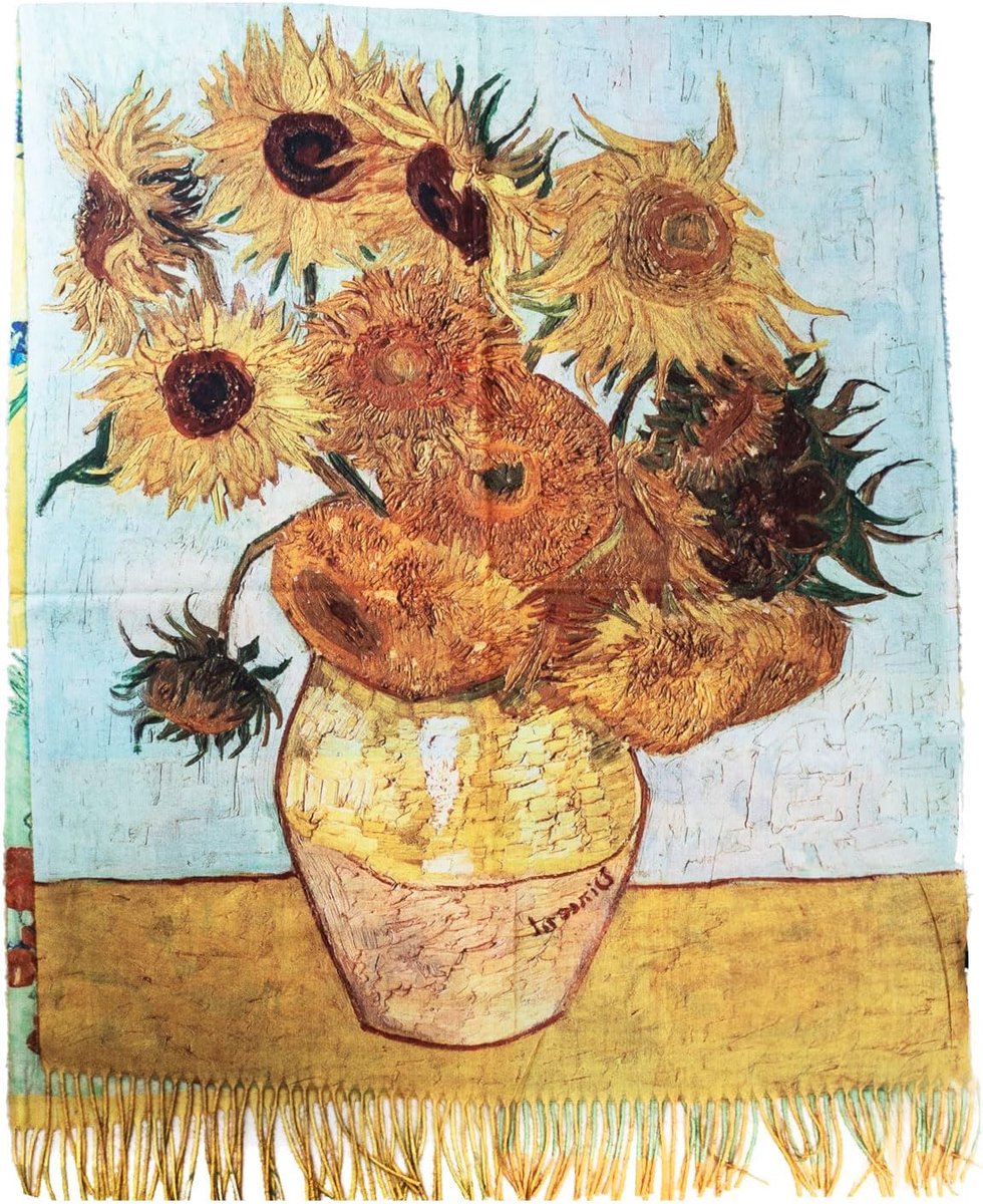Unisex Klimt Van Gogh Kandinsky Monet Sjaal A001