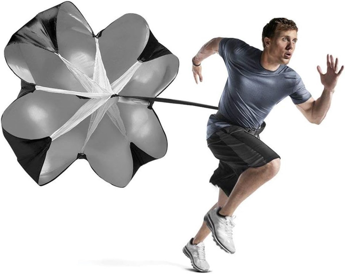 Training Running Paraplu 56 Inch Agility Power Vallen Weerstand Parachute Running Sprint Voetbal Sport Power Weerstand Apparatuur