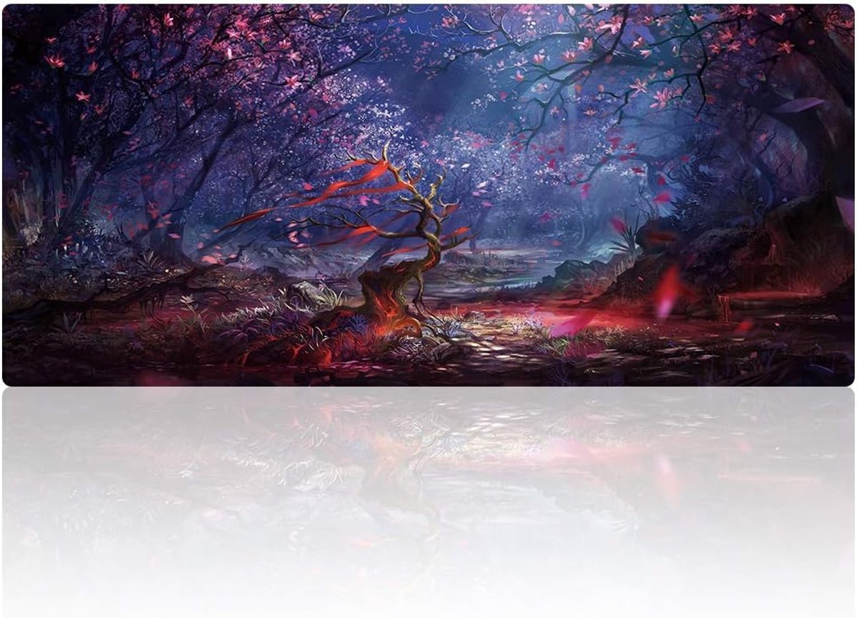Professionele grote muismat en gaming-muismat (900 x 400 x 2 mm, bos)