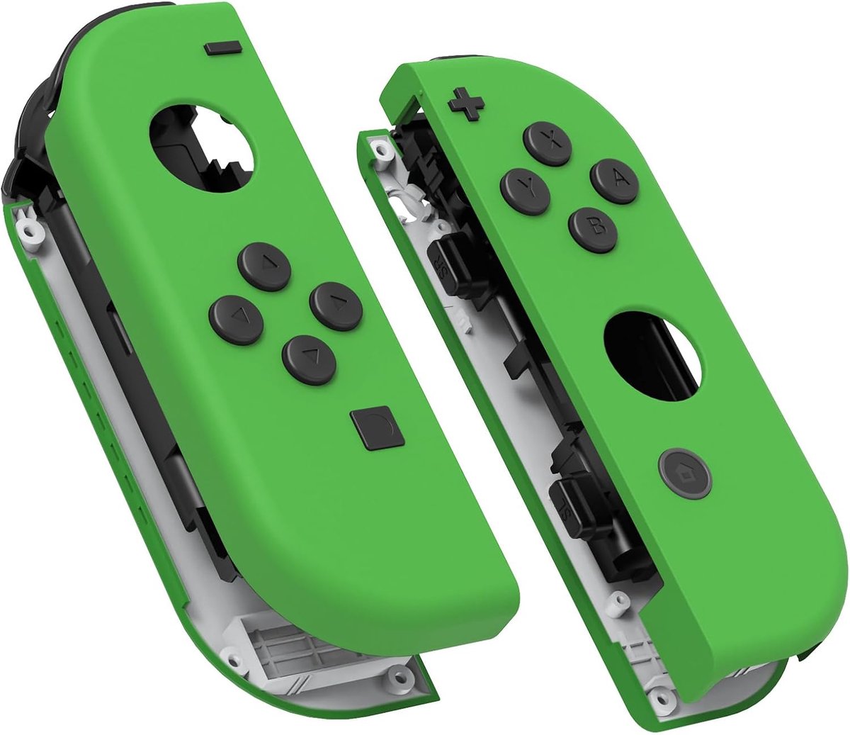 EXtremeRate Joycon Grip Cover Shell voor Nintendo Switch/Switch OLED Controller,DIY Vervangende Behuizingen Case met Knoppen Kit(Geen Joycon)-Groen