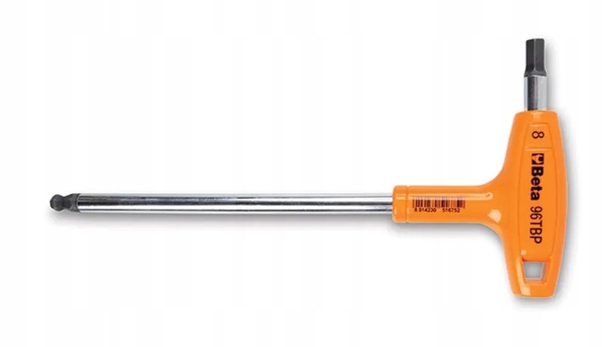 Inbussleutel met handvat, kogelkop, 2.5mm