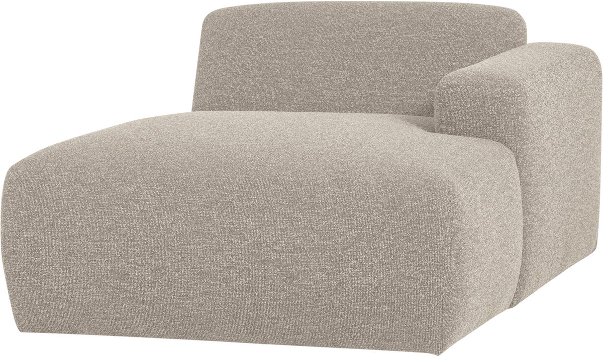 WOOOD Mojo Base Chaise Longue Bank Rechts - Bouclé - Beige