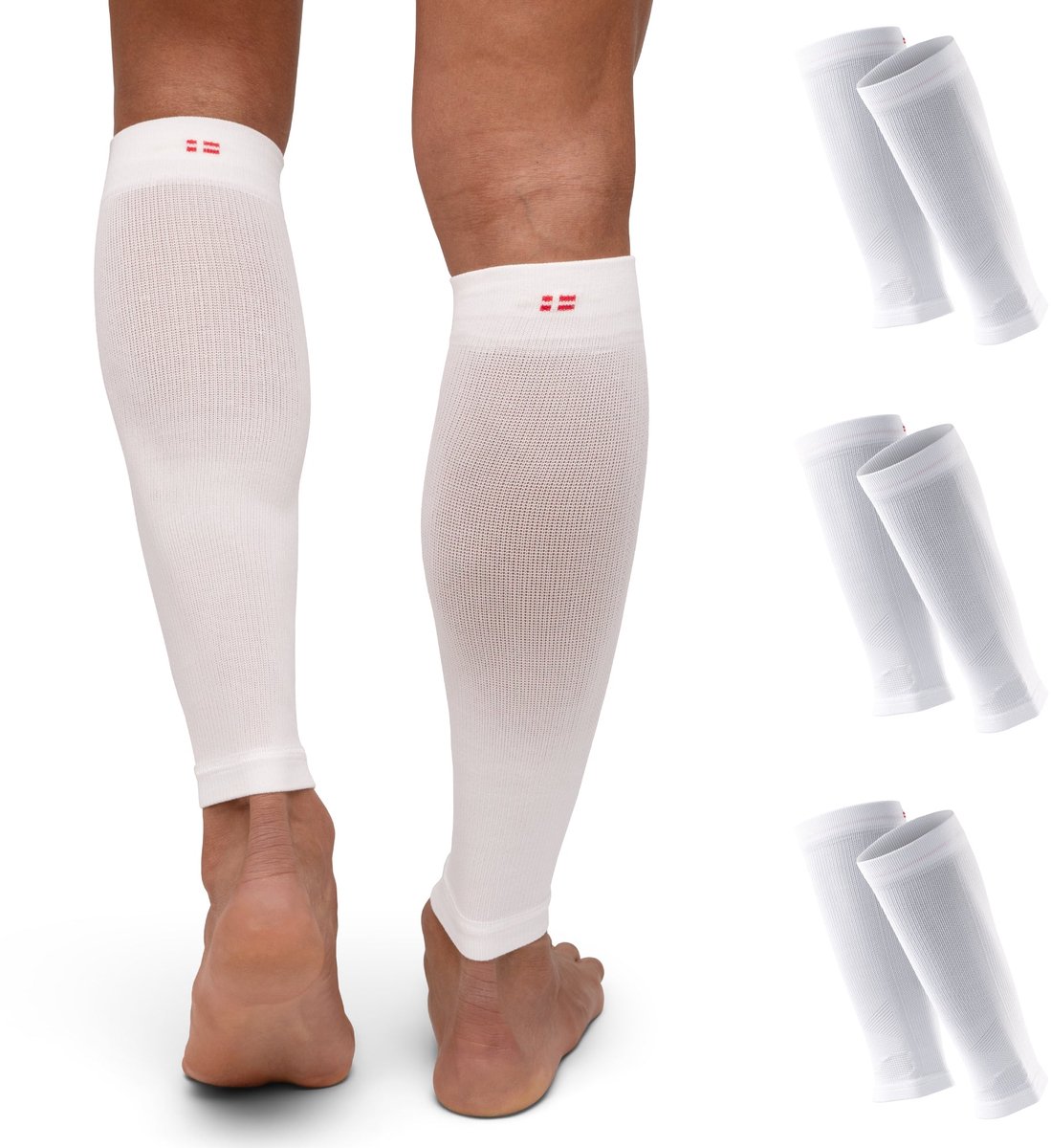 DANISH ENDURANCE Kuitcompressiesleeve 21-26 mmHg - Hardlopen & Herstel - Unisex - 3 Paar - Maat M