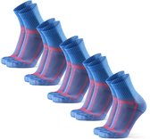 DANISH ENDURANCE Hardloopsokken voor Lange Afstanden - Blarenbescherming - Unisex - 5 paar - 43-47