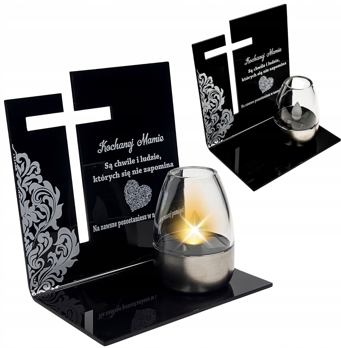 Merkloze Zonne-lantaarn Grafsteen Decoratie voor Moeder - Duurzaam & Elegant