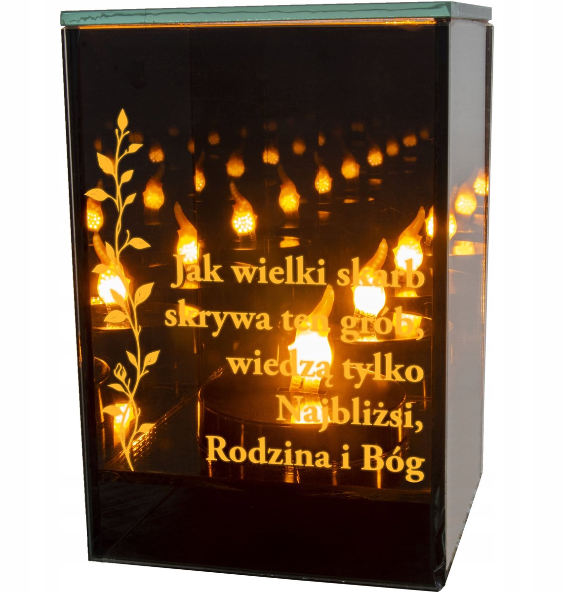 LED Graf Lampion met Oneindig Vuureffect - Elegante Decoratie