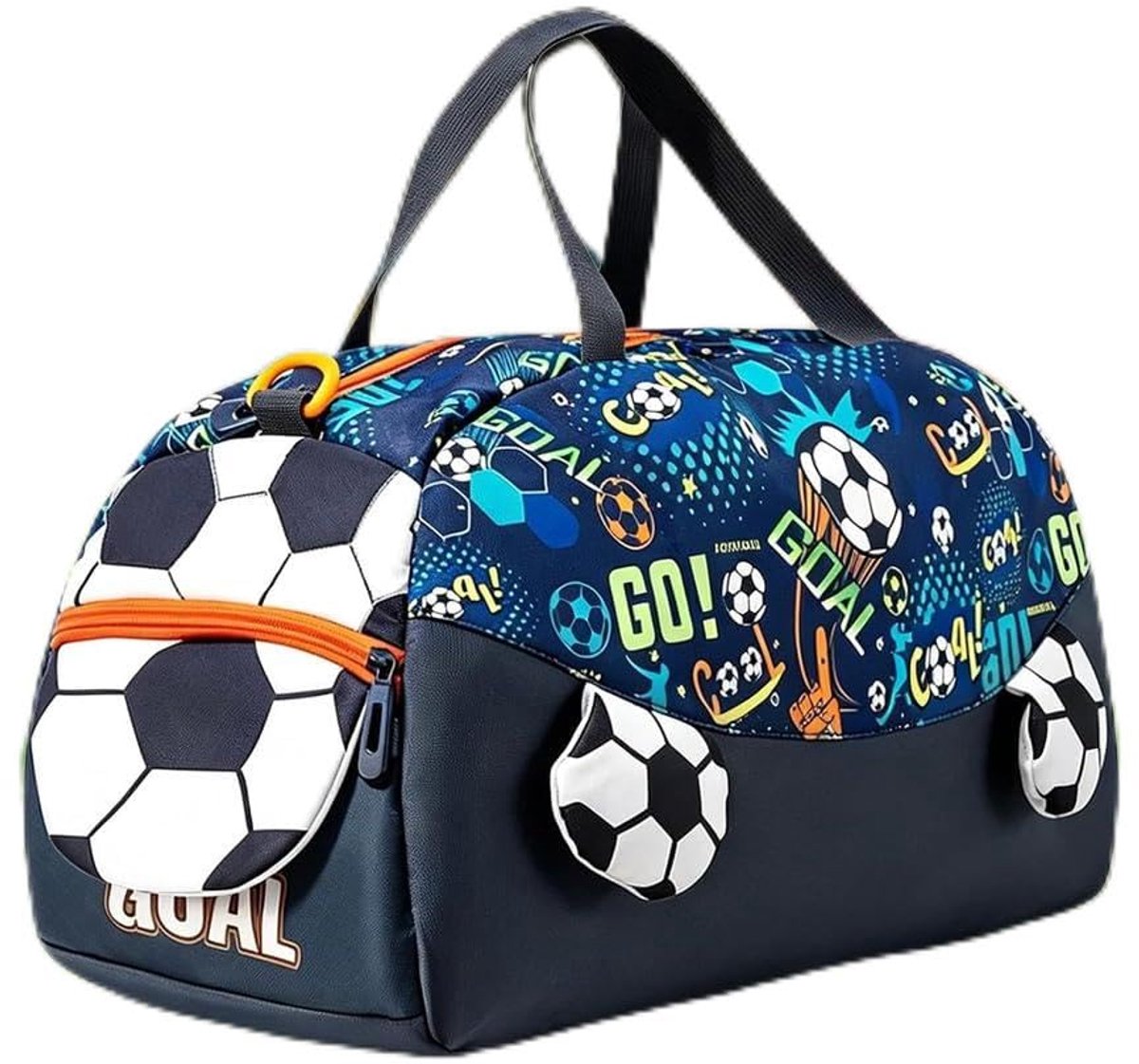 SnelShoppen - SKIKHN Sporttas voor Kinderen, Zwemtas Blauw, Voetbaltas, Weekendtas Jongens en Meisjes, Verstelbare Schouderriem, Sporttas voor School,