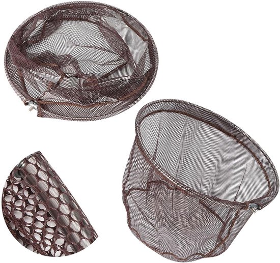 Visnet Hoofd - Schepnet Vangnet - Vissen Vangen - Sneldrogend Gaas - 40 cm Diameter - Zwart — afbeelding 3