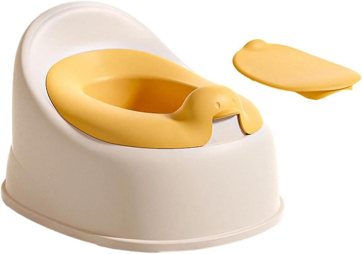 Zindelijkheidstrainingstoilet - Potjestraining Stoel - Kinderen Zindelijk Maken - Antislip en Draagbaar - 35.5 x 28.5 x 22.5 cm - Geel