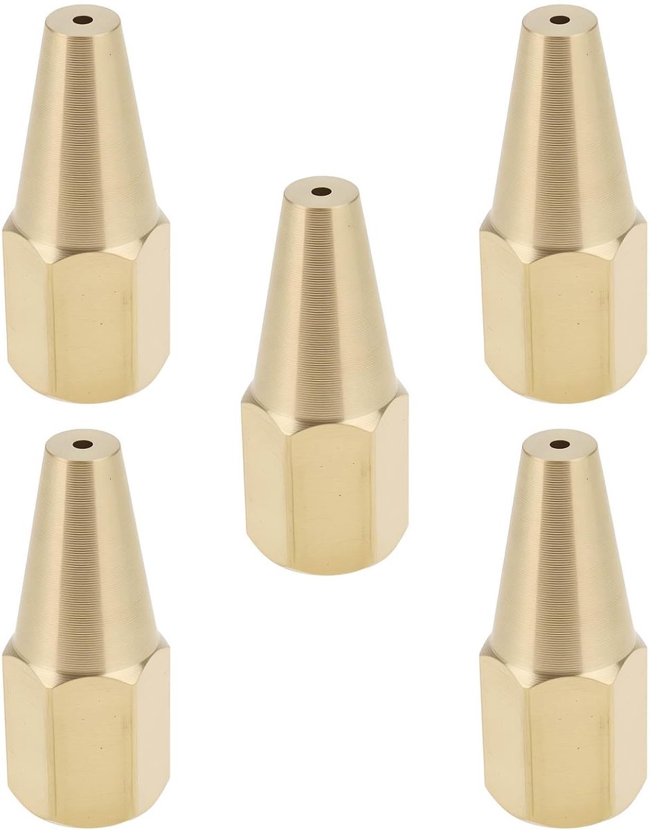 SnelShoppen - 5 Stuks Acetyleen Lasbranders Nozzle H01-2 4#0.8mm Voor Pijpleiding Juweel Laswerk Verwarming