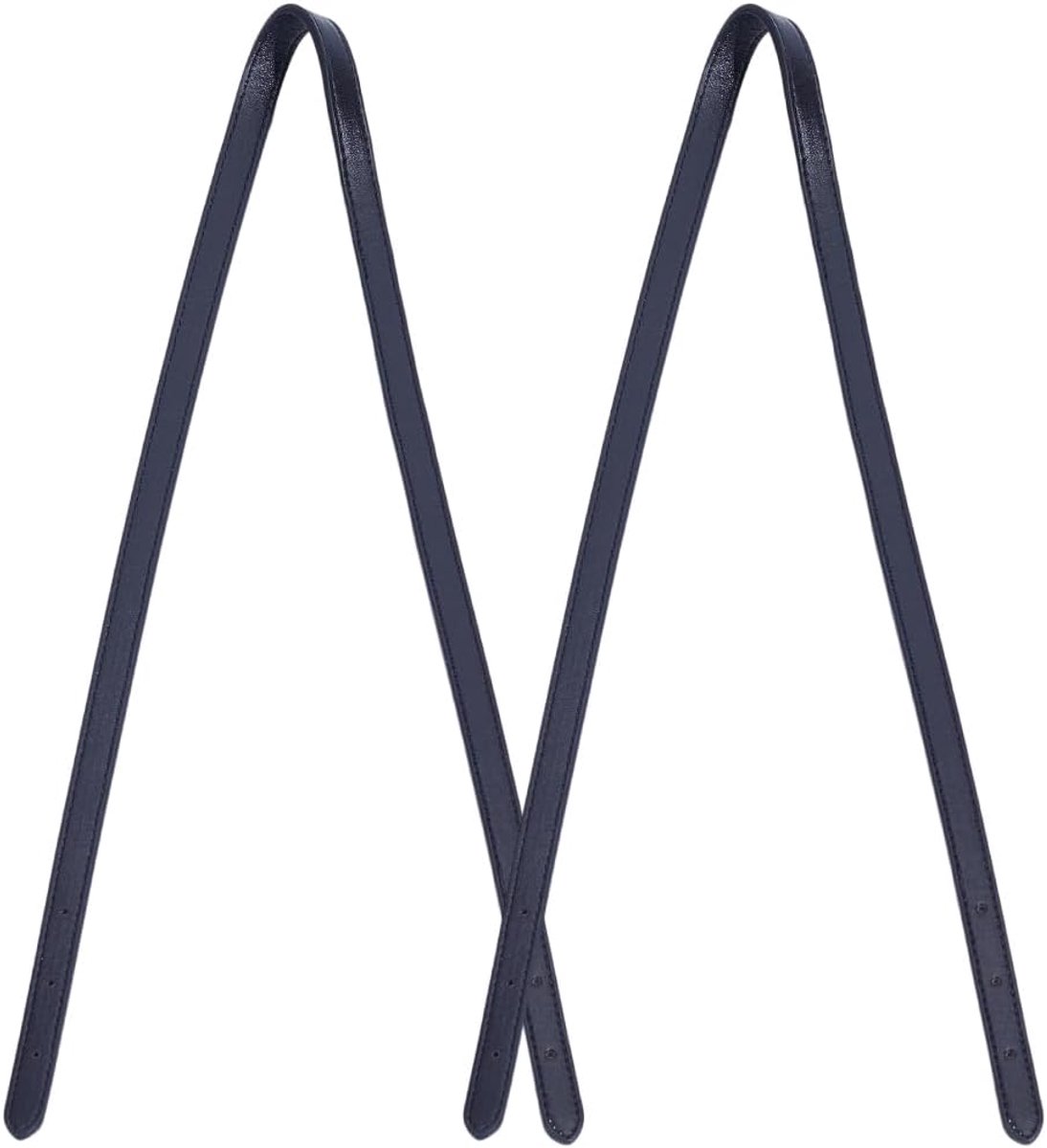 SnelShoppen - 2 stuks 81 cm zwarte microvezel lederen portemonnee riemen verstelbaar PU leren draagtas schouderriem voor dames DIY handtas reparatie
