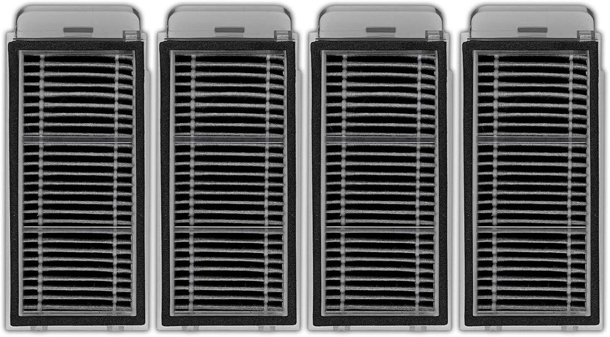 SnelShoppen - 4 Stuks Ultra Vervang HEPA Filters Geschikt voor Robotstofzuiger, Filter Kit, Accessoire Set voor Dreame X50 Ultra, L50 Ultra, L40S Pro,