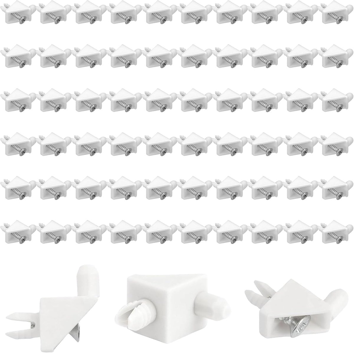 Planksteunen 60pcs - 5mm Wit - Geschikt voor Pax Kast - Versterk uw opbergmogelijkheden - ShopVlot