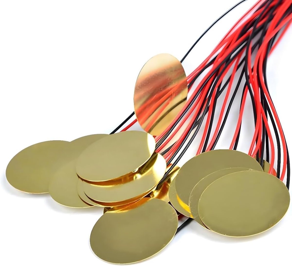 Piezo disc transducer 20mm - contactmicrofoon met 4 inch kabel - hoge kwaliteit en duurzaamheid - ShopVlot