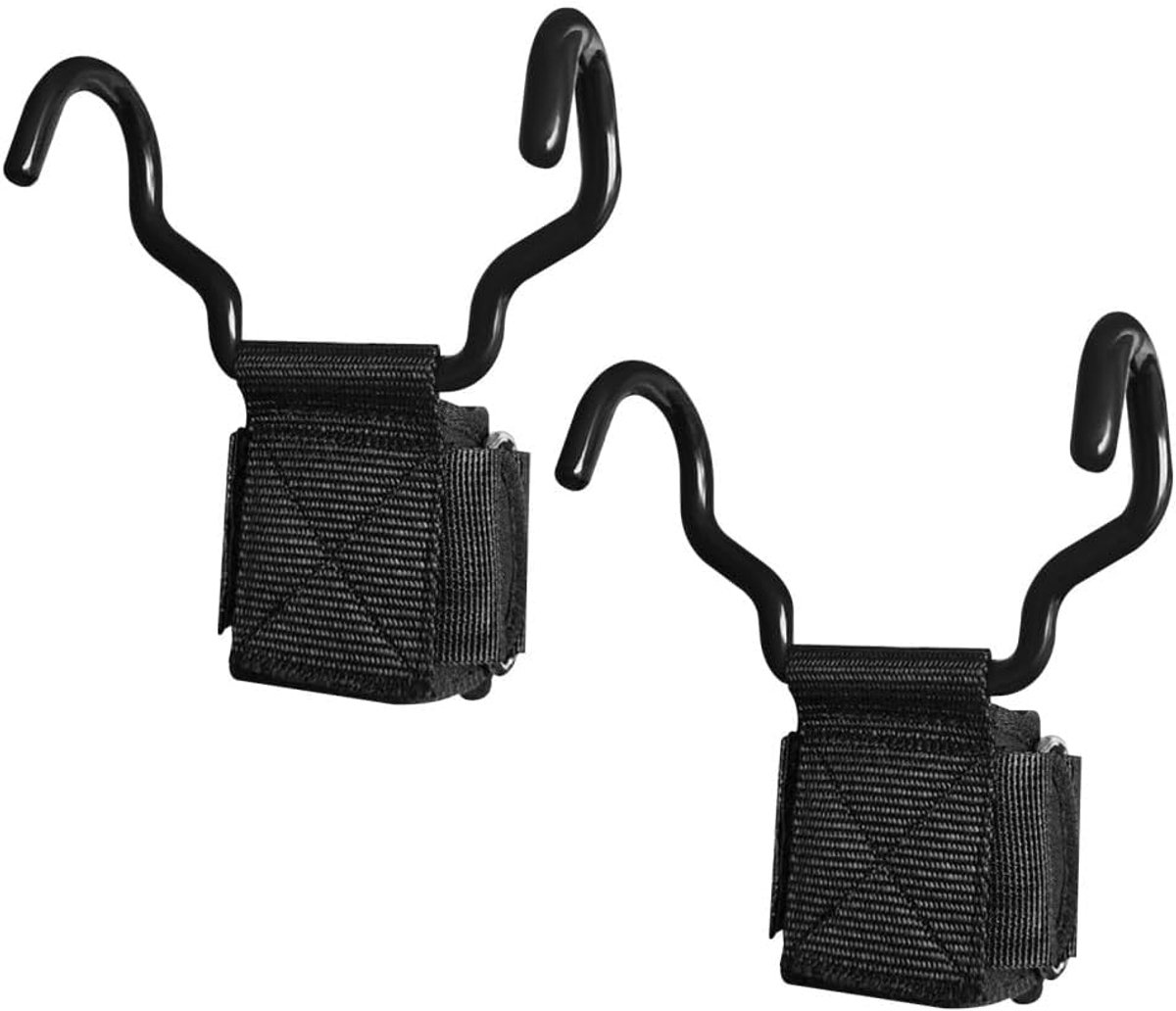 SnelShoppen - Gewichtheffen Haakjes, 1/2 Stuks Stevige Lifting Polsbanden voor Deadlift, Powerlift, Pull Up Bar, Liftups, Shrugs - Ergonomisch, Antisl