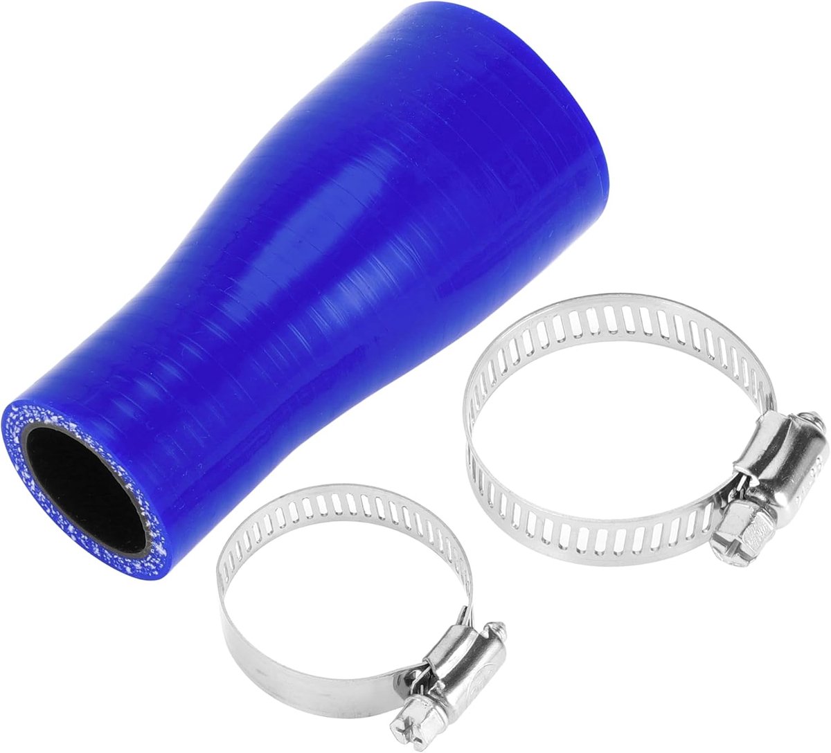SnelShoppen - Silicone Slang Set Zwart Blauw Auto 25mm/0.98"-38mm ID 100mm Lengte 0 Graden Inclusief Klemmen Universele Koelslang