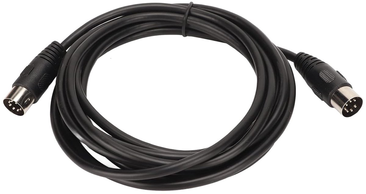 SnelShoppen - 7-pins DIN kabel, MIDI kabels, 7-pins DIN M naar M, Plug and Play, Lange Exteon Kabel voor Cuter Apparaten 3 meter