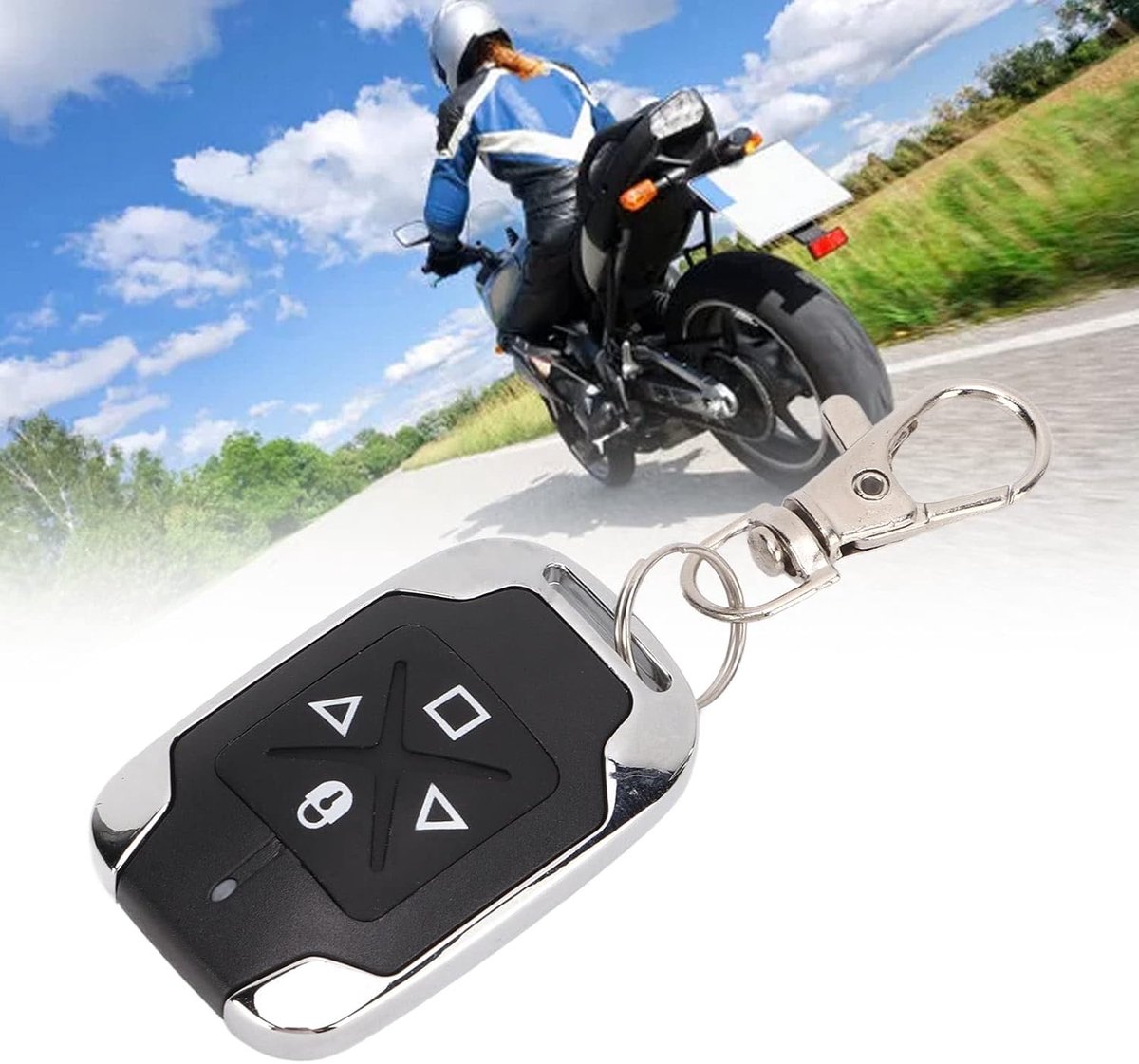 SnelShoppen - 4-Kanaals Kloningsafstandsbediening voor Garage Deuropener, Sleutelhanger met Korte Bereik Draadloze Controle voor Motorfiets, Elektrisc
